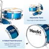 Mendini By Cecilio 16 Inch Drum Set, 3-Piece Junior Drum Set – Metallic Red(Sky Blue)