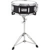 Mendini by Cecilio 14 x 5.5 inches Snare Drum Set, Marching School Band Student Beginner Practice Snare Drum With Gig Bag, Sticks, Stand and Practice Pad Kit (Silver)(Black-)
