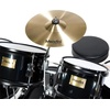 Mendini by Cecilio 5 Piece 16 Inch Junior Drums Set – Metallic Silver(BLACK)