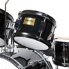 Mendini by Cecilio 5 Piece 16 Inch Junior Drums Set – Metallic Silver(BLACK)