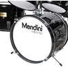 Mendini by Cecilio 5 Piece 16 Inch Junior Drums Set – Metallic Silver(BLACK)