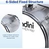 Mendini by Cecilio 5 Piece 16 Inch Junior Drums Set – Metallic Silver(Silver)