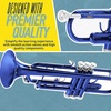 Mendini By Cecilio Bb Standard Trumpet Set for Beginners – Gold(Blue)