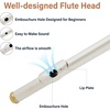Mendini by Cecilio 16 Keys Closed Hole C Flute Kit for Beginners – Black(Gold)