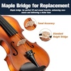 Mendini By Cecilio 3/4 Violin Set For Beginners – Fiddle Solidwood Kit with Hard Case – Acoustic Violin with Bow, Rosin, Tuner, Extra Strings & Bridge, Shoulder Rest and Lesson Book (Satin Antique)(Satin Antique)