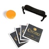 Mendini by Cecilio 3/4 Violin Set For Beginners – Hand Carved Acoustic Violins Kit – Fiddle Solid Wood Kit with Hard Case, Bow, Rosin, Shoulder Rest, Bridge and Extra Strings(Black)