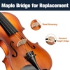 Mendini by Cecilio 3/4 Violin Set For Beginners – Hand Carved Acoustic Violins Kit – Fiddle Solid Wood Kit with Hard Case, Bow, Rosin, Shoulder Rest, Bridge and Extra Strings(Satin Antique)