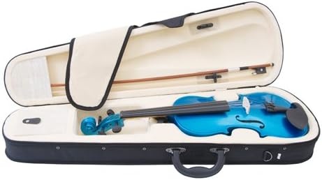 image:imageMendini by Cecilio 12 Inch Solid Wood Acoustic Viola Set Satin AntiqueBlue