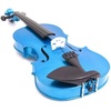 Mendini by Cecilio 12 Inch Solid Wood Acoustic Viola Set, Satin Antique(Blue)