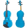 Mendini by Cecilio 12 Inch Solid Wood Acoustic Viola Set, Satin Antique(Blue)