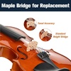 Mendini by Cecilio 12 Inch Solid Wood Acoustic Viola Set, Satin Antique(Natural Varnish)