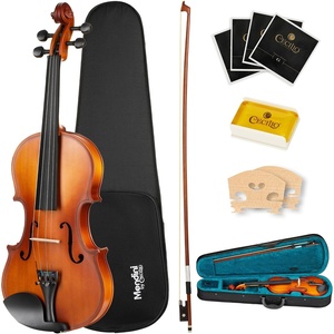 Mendini by Cecilio 12 Inch Solid Wood Acoustic Viola Set, Satin Antique(Satin Antique)