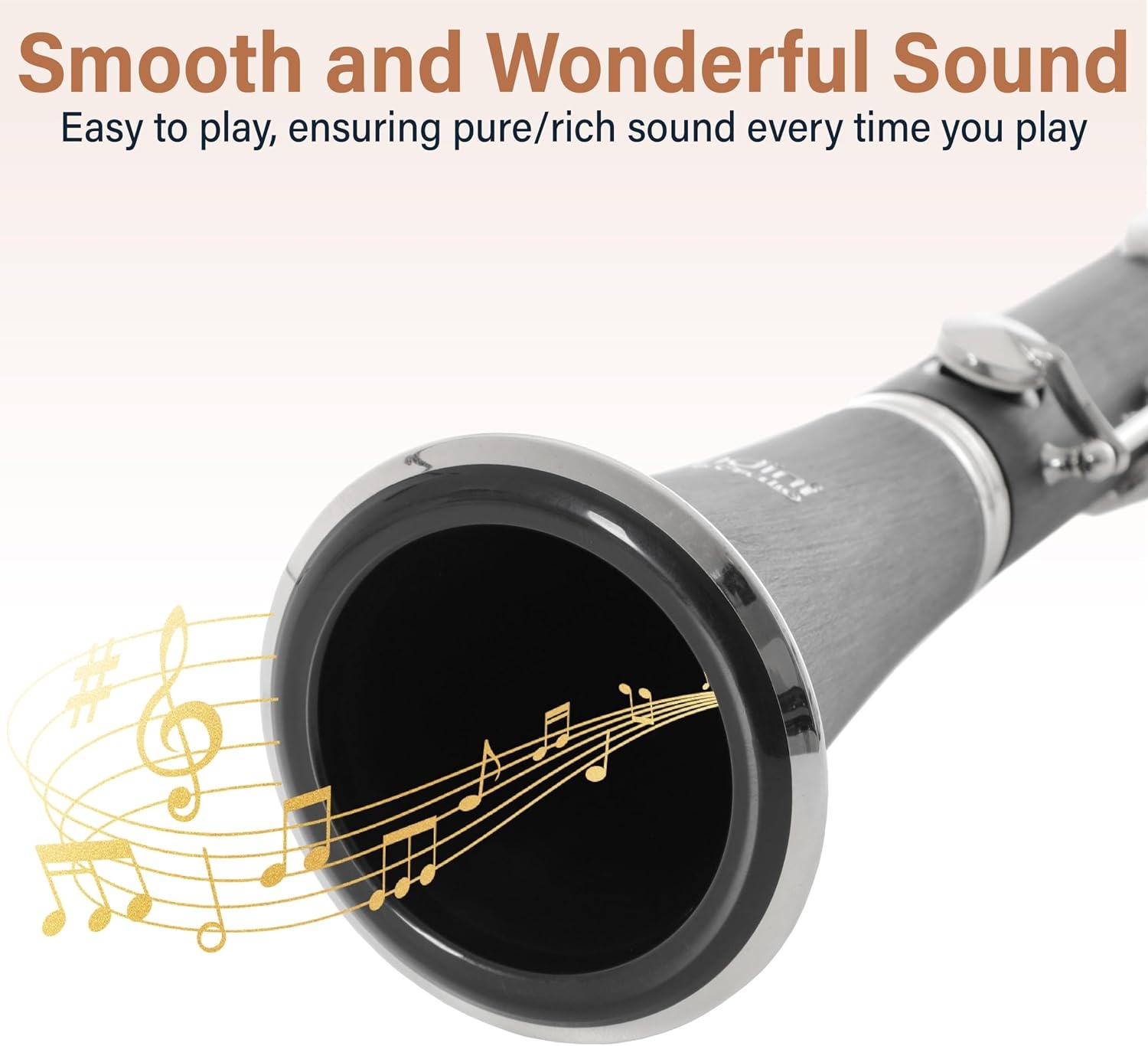 image:imageMendini by Cecilio Ebonite Bb Clarinet Kit for Beginner BlackBlack