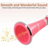 Mendini by Cecilio Ebonite Bb Clarinet Kit for Beginner – Black(Pink-)