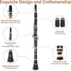 Mendini by Cecilio Ebonite Bb Clarinet Kit with 2 Barrels (Black)(Ebonite)