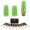 Mendini by Cecilio Ebonite Bb Clarinet Kit with 2 Barrels (Black)(Green)