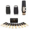 Mendini by Cecilio Ebonite Bb Clarinet Kit with 2 Barrels (Black)(black-)