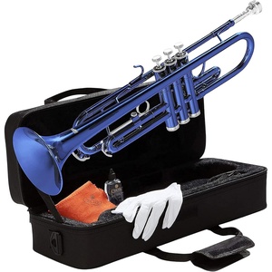 Mendini By Cecilio Bb Standard Trumpet Set for Beginners – Blue(Blue)